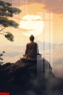 File tranh in trần 3D File tranh phật giáo 5D P5D834 (ảnh gốc)