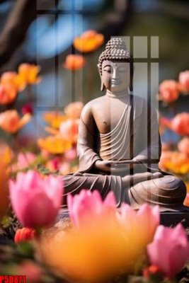 File tranh File tranh phật giáo 5D P5D871 (bản gốc) in lụa dán tường