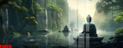 File tranh in trần 3D File tranh phật giáo 5D P5D978 (ảnh gốc)