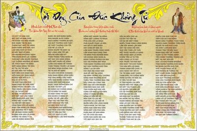 Download file gốc File lời dậy của khổng tử P713 (in lụa) hoa lá