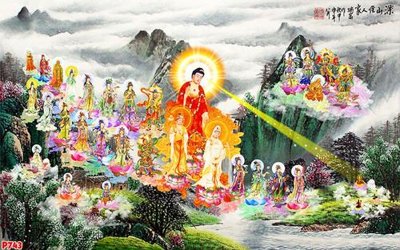 File in trần File tranh phật P743 (bản gốc) đại dương