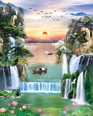 File tranh File gốc phong cảnh PC1231 (file gốc) chuẩn màu in
