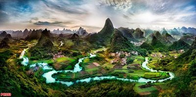 File PSD File tranh phong cảnh PC1253 (bản gốc) cho nhà in