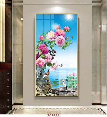 File tranh File tranh phong cảnh thiên nhiên PC1638 (gốc) in trên kính