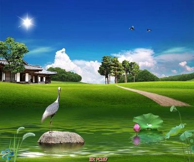 File tranh File gốc phong cảnh PC167 (bản gốc) in lụa 3D