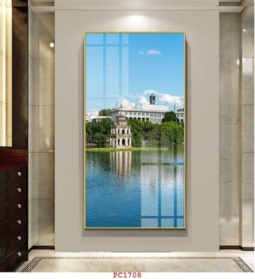 File gốc File tranh phong cảnh thiên nhiên PC1708 (in lụa) tranh mã đáo