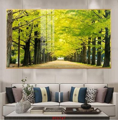 File in mica File tranh phong cảnh thiên nhiên PC1747 (bản gốc) làm vách ngăn