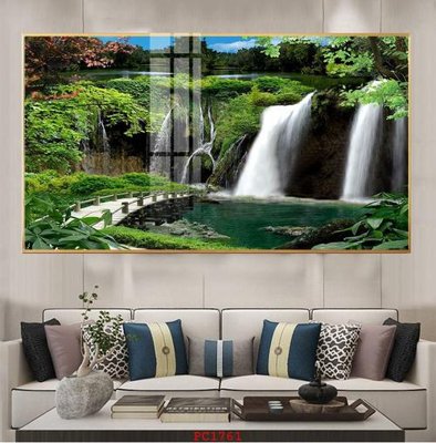 Hình ảnh file gốc in lụa File tranh phong cảnh thiên nhiên PC1761