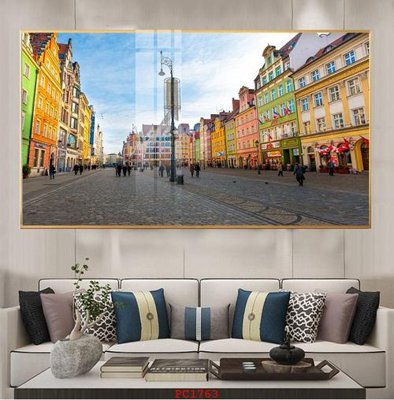 File gốc File tranh phong cảnh thiên nhiên PC1763 (in lụa) tranh mã đáo