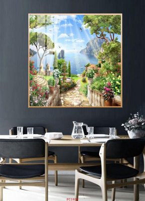 File PSD File tranh phong cảnh thiên nhiên PC1808 (bản gốc) dễ dàng edit