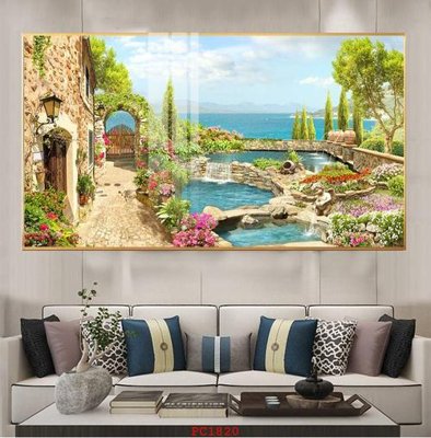 File tranh in tráng gương File tranh phong cảnh thiên nhiên PC1820 (siêu nét)