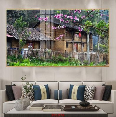 File tranh in trần 3D File tranh phong cảnh thiên nhiên PC1978 (ảnh gốc)