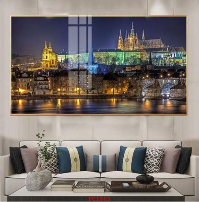 File gốc File tranh phong cảnh thiên nhiên PC1983 (in lụa) tranh phong thủy