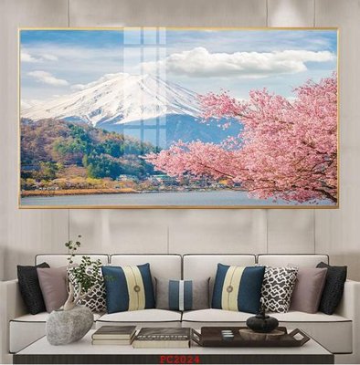 File gốc File tranh phong cảnh thiên nhiên PC2024 cho in ấn và thiết kế