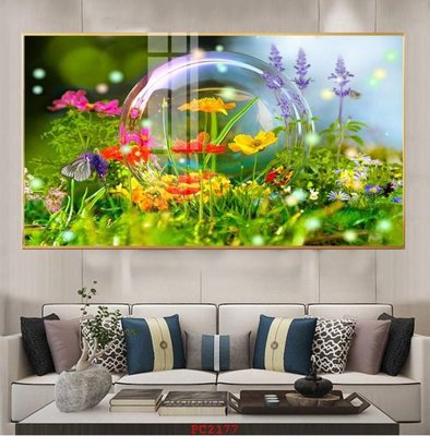 File in mica File tranh phong cảnh thiên nhiên PC2177 (bản gốc) làm vách ngăn