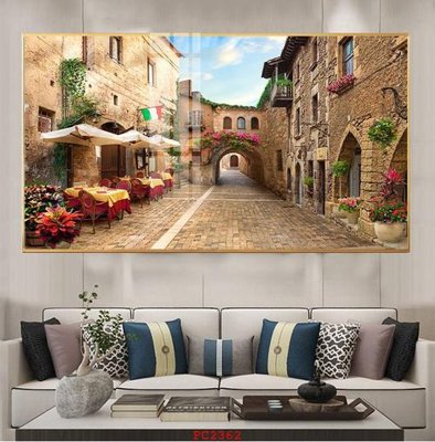 File gốc File tranh phong cảnh thiên nhiên PC2362 (in lụa) tranh phong thủy