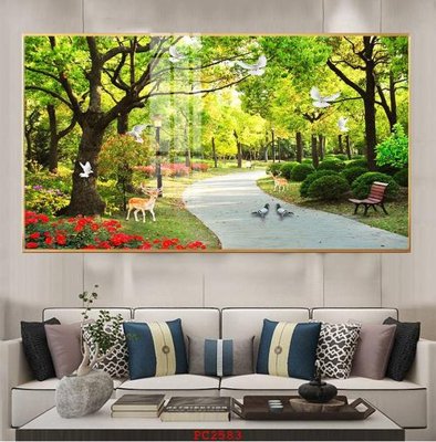 File tranh in tráng gương File tranh phong cảnh thiên nhiên PC2583 (siêu nét)