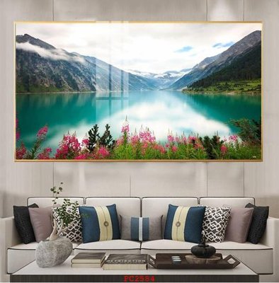 File gốc File tranh phong cảnh thiên nhiên PC2584 (in lụa) cao cấp