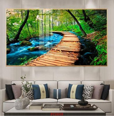 File PSD in ấn File tranh phong cảnh thiên nhiên PC2668 (chất lượng cao)