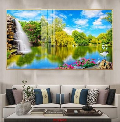 Hình ảnh file gốc in trần nhà File tranh phong cảnh thiên nhiên PC2689