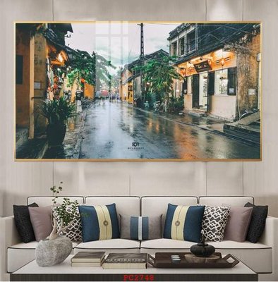 File PSD File tranh phong cảnh thiên nhiên PC2748 (bản gốc) cho nhà in