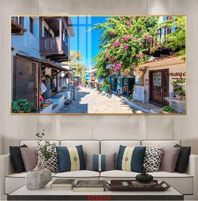 File gốc File tranh phong cảnh thiên nhiên PC2929 (in mica) làm bảng hiệu