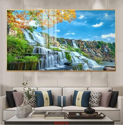 File PSD File tranh phong cảnh thiên nhiên PC2974 (bản gốc) cho nhà in