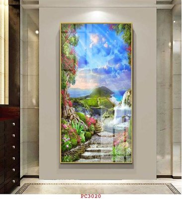 File tranh File tranh phong cảnh thiên nhiên PC3020 (bản gốc) in lụa 3D