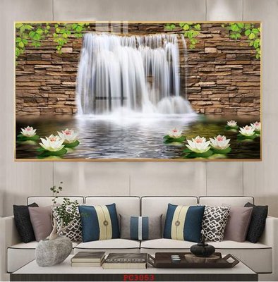 Tải file File tranh phong cảnh thiên nhiên PC3053 (gốc) chủ đề hoa sen