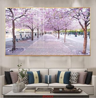 Hình ảnh file gốc in trần nhà File tranh phong cảnh thiên nhiên PC3069