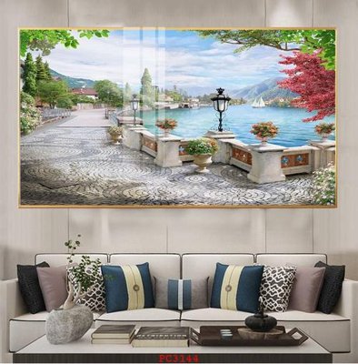 Download file gốc File tranh phong cảnh thiên nhiên PC3144 (in mica) trong suốt