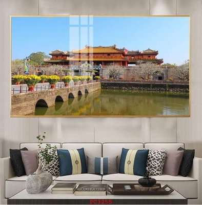 File in trần File tranh phong cảnh thiên nhiên PC3255 (file gốc) hoa văn 3D