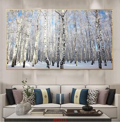 File tranh in trần 3D File tranh phong cảnh thiên nhiên PC3313 (ảnh gốc)