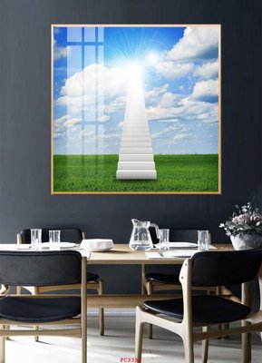 File gốc File tranh phong cảnh thiên nhiên PC3392 (in lụa) hoa văn cổ điển