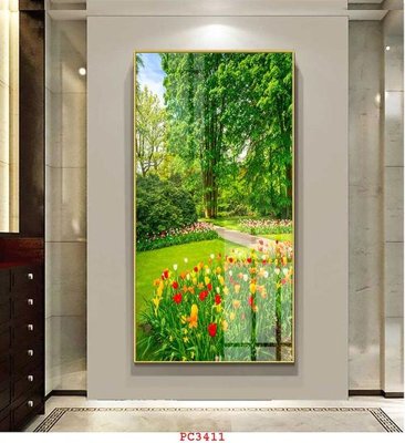 File gốc File tranh phong cảnh thiên nhiên PC3411 (in mica) trang trí