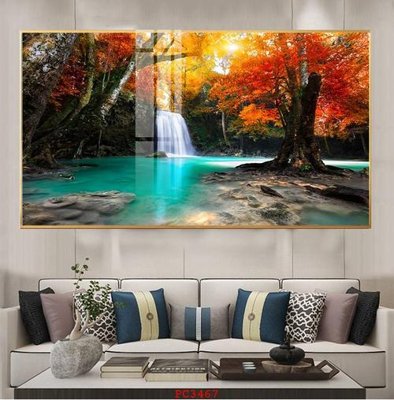 File tranh in trần 3D File tranh phong cảnh thiên nhiên PC3467 (ảnh gốc)