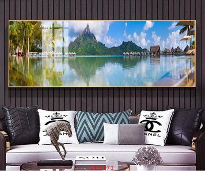 Download file gốc File tranh phong cảnh thiên nhiên PC3471 (in lụa) tranh 3D