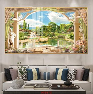 File PSD File tranh phong cảnh thiên nhiên PC3572 (chất lượng in ấn)