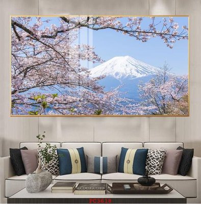 File gốc File tranh phong cảnh thiên nhiên PC3618 (in lụa) tranh phong thủy