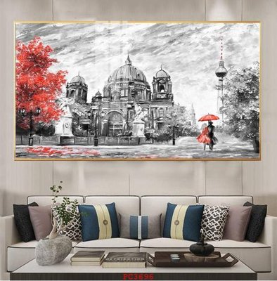 Tải file gốc File tranh phong cảnh thiên nhiên PC3696 (in khổ lớn) không vỡ