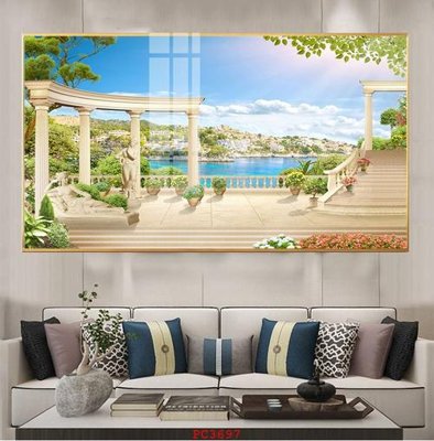 Tải file gốc File tranh phong cảnh thiên nhiên PC3697 (in khổ lớn) không vỡ