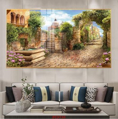 File gốc File tranh phong cảnh thiên nhiên PC3730 (in mica) cắt laser