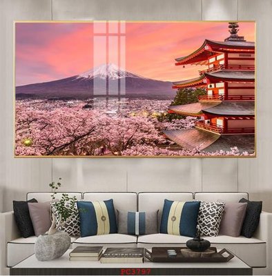 Tải file File tranh phong cảnh thiên nhiên PC3797 (PSD) cho in tranh kính