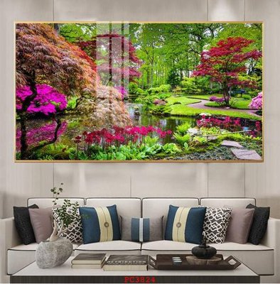 File gốc File tranh phong cảnh thiên nhiên PC3824 (in mica) làm quà tặng