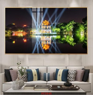 File gốc File tranh phong cảnh thiên nhiên PC3845 (in mica) làm bảng hiệu