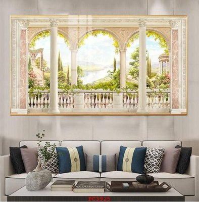 File PSD File tranh phong cảnh thiên nhiên PC3925 (gốc) cho designer