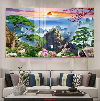 File tranh File tranh phong cảnh thiên nhiên PC4042 (gốc) phong cách tối giản