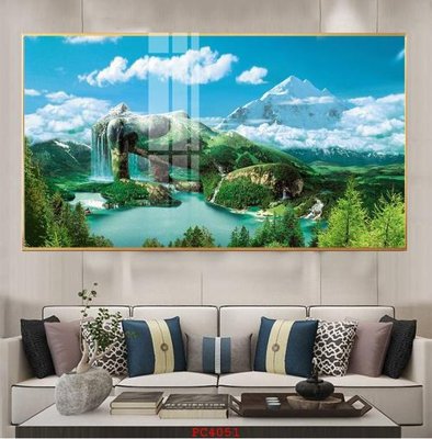 Tải file File tranh phong cảnh thiên nhiên PC4051 (PSD) cho in tranh 3D