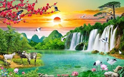 File in trần File gốc phong cảnh PC584 (bản gốc) bầu trời