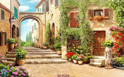 File tranh File gốc phong cảnh PC593 (ảnh gốc) in trần xuyên sáng